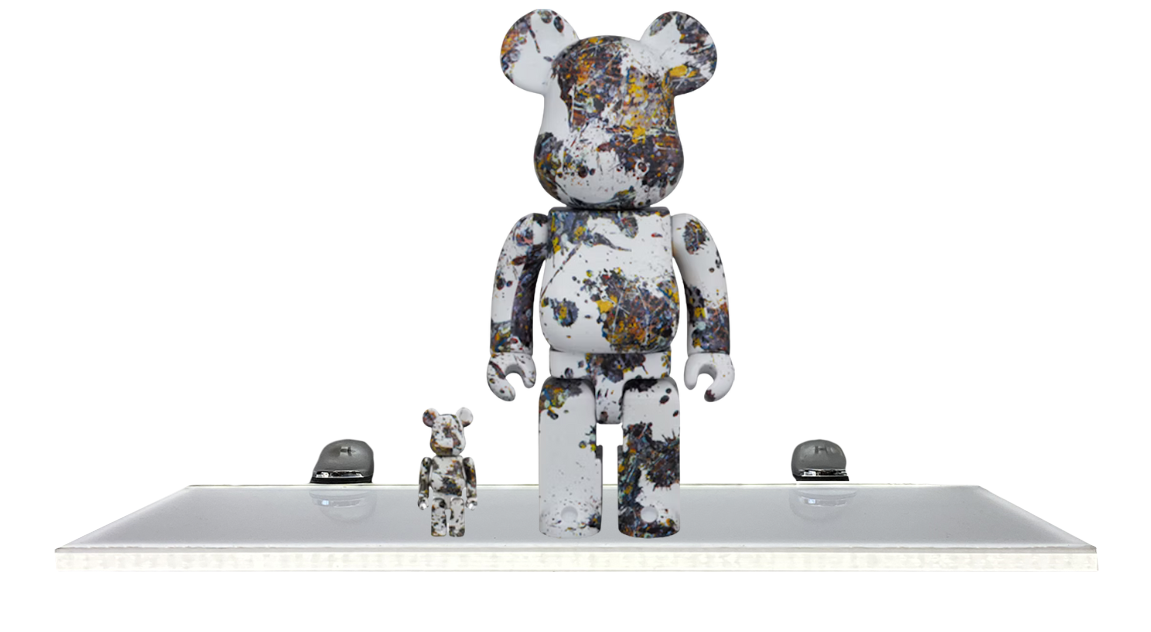 Bearbrick Jackson Pollock Studio (Splash) 100% & 400% Set