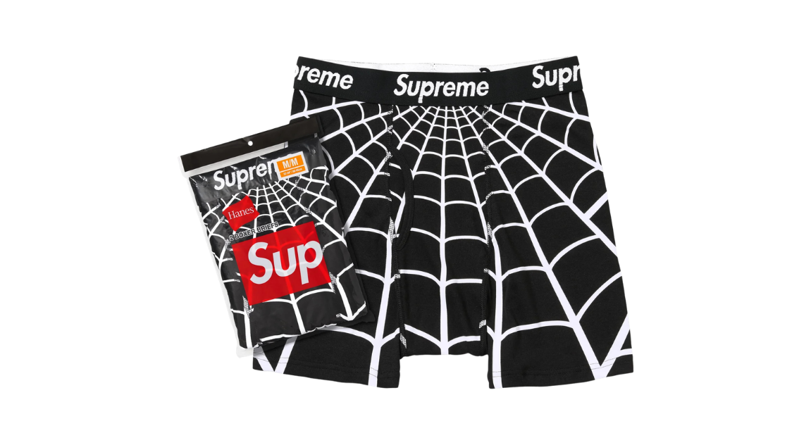 Supreme Hanes Spider-Man 2 Pack Boxers Black (SS26) – Takeoff