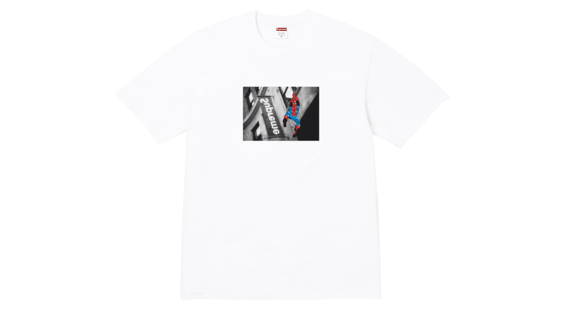 Supreme Spider-Man Tee White – Takeoff Copenhagen