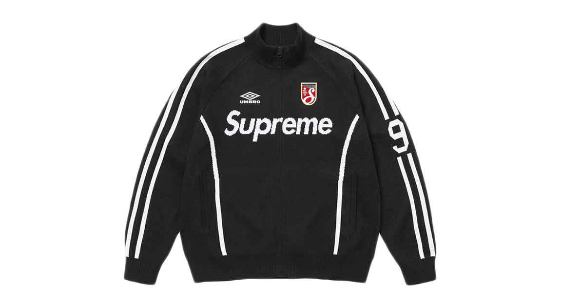 Supreme Umbro Zip Up Sweater Black 最安値 org.jpg