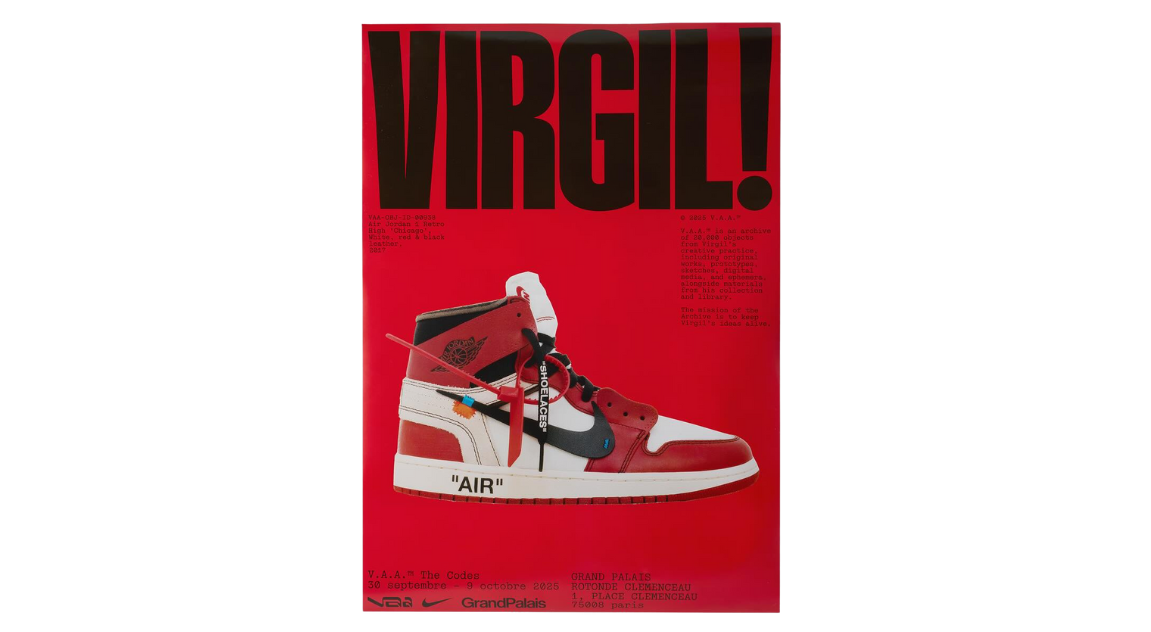 Virgil Abloh Archive “Air Jordan 1 High Chicago Off-White” Poster