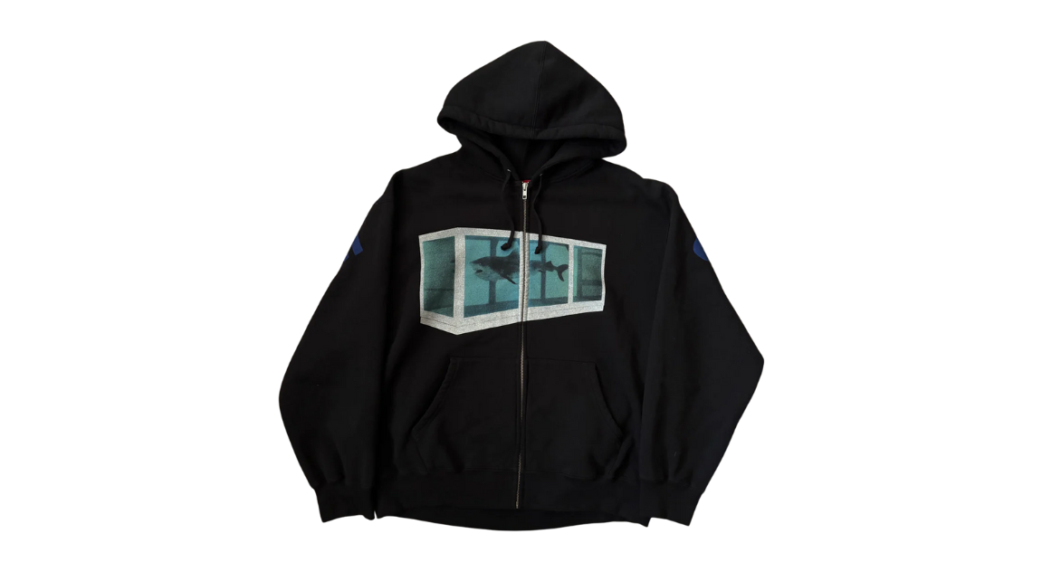 Supreme Damien Hirst Zip Up Hooded Sweatshirt Black (P) – Takeoff Supreme Damien Hirst Zip Up Hooded Sweatshirt Black (P) – Takeoff