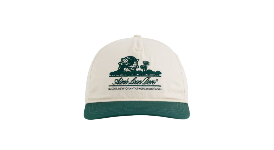 Aime Leon Dore Unisphere Cap Cream/Green – Takeoff Copenhagen
