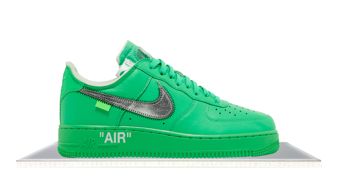 nike air force one white and green