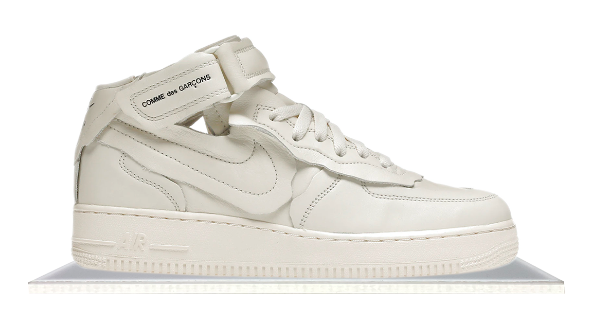 Air Force 1 Mid Comme des Garcons White