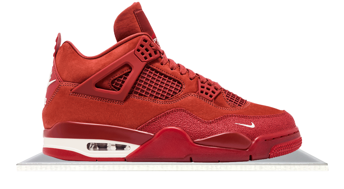 all red jordan 4's