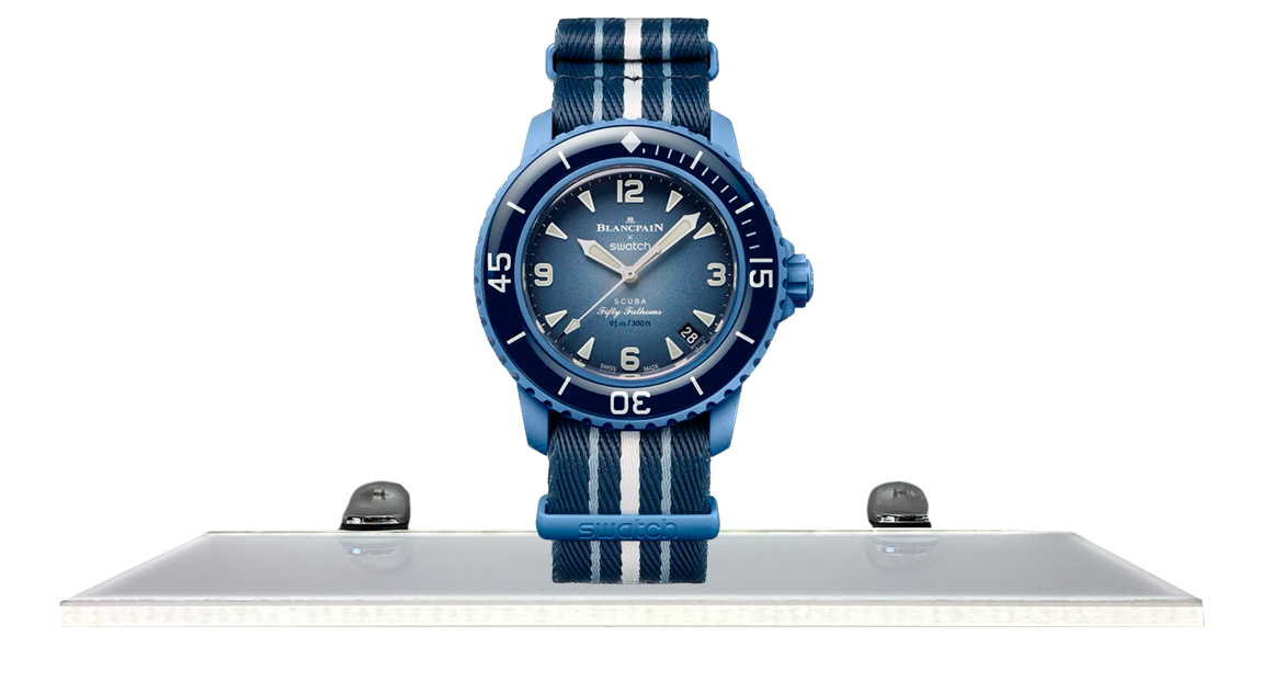 Blancpain X Swatch Bioceramic Scuba Atlantic Ocean Takeoff