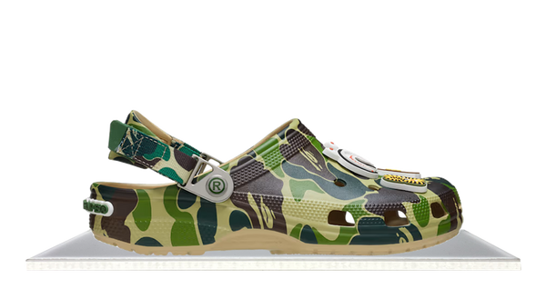 Crocs Classic Clog A Bathing Ape ABC Camo Green – Takeoff Copenhagen