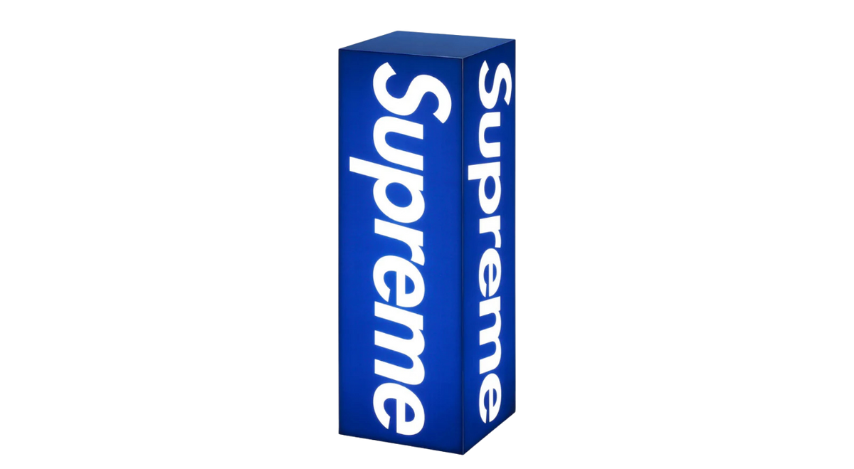 Supreme Box Logo Lamp Blue – Takeoff Copenhagen