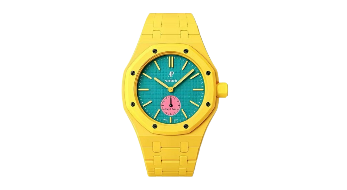 Swatch x AP Royal Pop Case-Strap Yellow – Takeoff Copenhagen