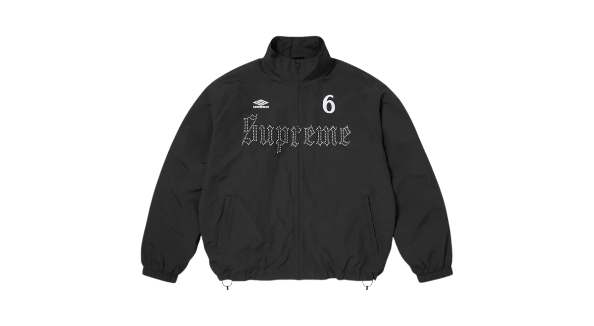 Supreme Umbro Rhinestone Track Jacket Black – Takeoff Copenhagen