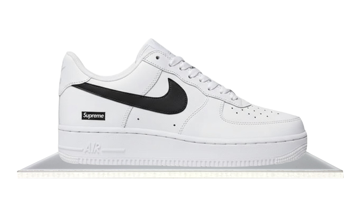 white with black tick air force 1