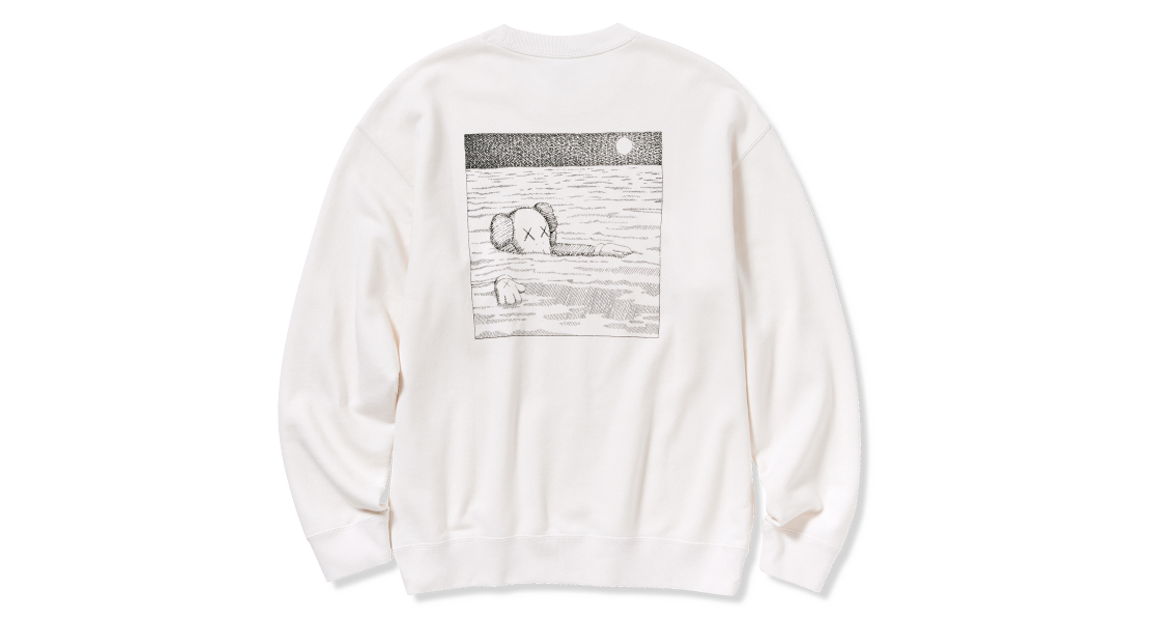 Kaws x Uniqlo UT Long Sleeve Artbook Sweatshirt White Takeoff Copenhagen