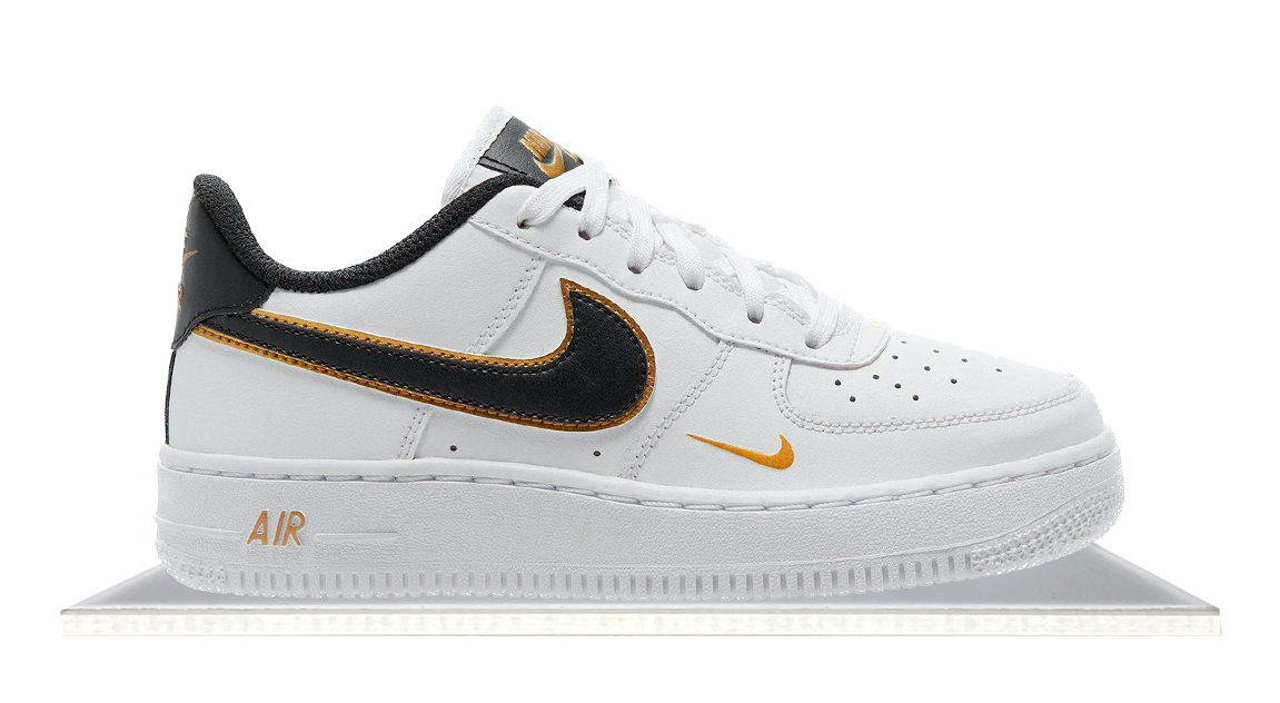 Nike white with gold top swoosh