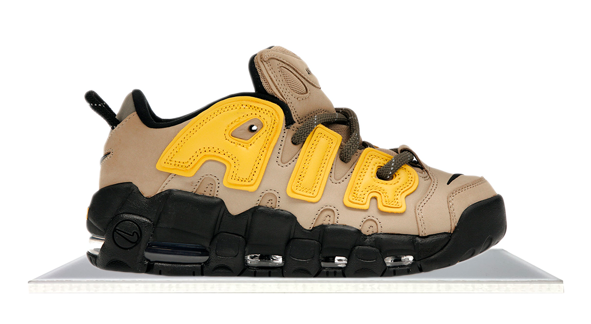 Nike air uptempo yellow and black online
