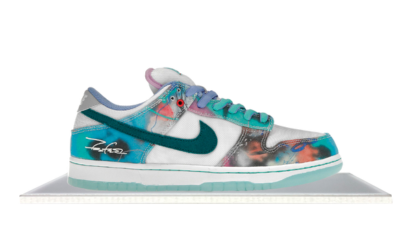 SB Dunk Low Futura Laboratories Bleached Aqua Takeoff Copenhagen