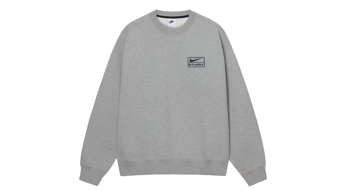 Nike x Stussy Crew Fleece Grey SS23 Takeoff Copenhagen