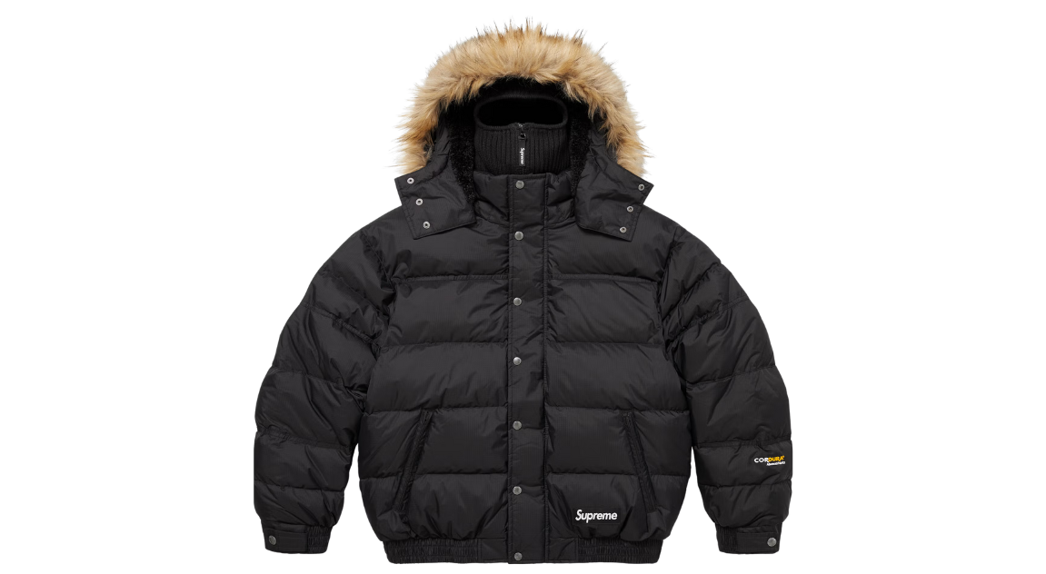 Supreme Facemask 700-Fill Down Puffer Jacket Black – Takeoff