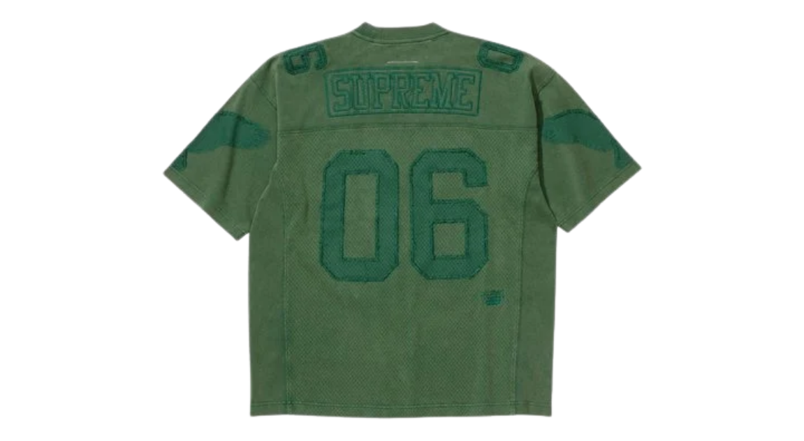 Supreme MM6 Maison Margiela Cotton Football Jersey Green – Takeoff Supreme MM6 Maison Margiela Cotton Football Jersey Green – Takeoff