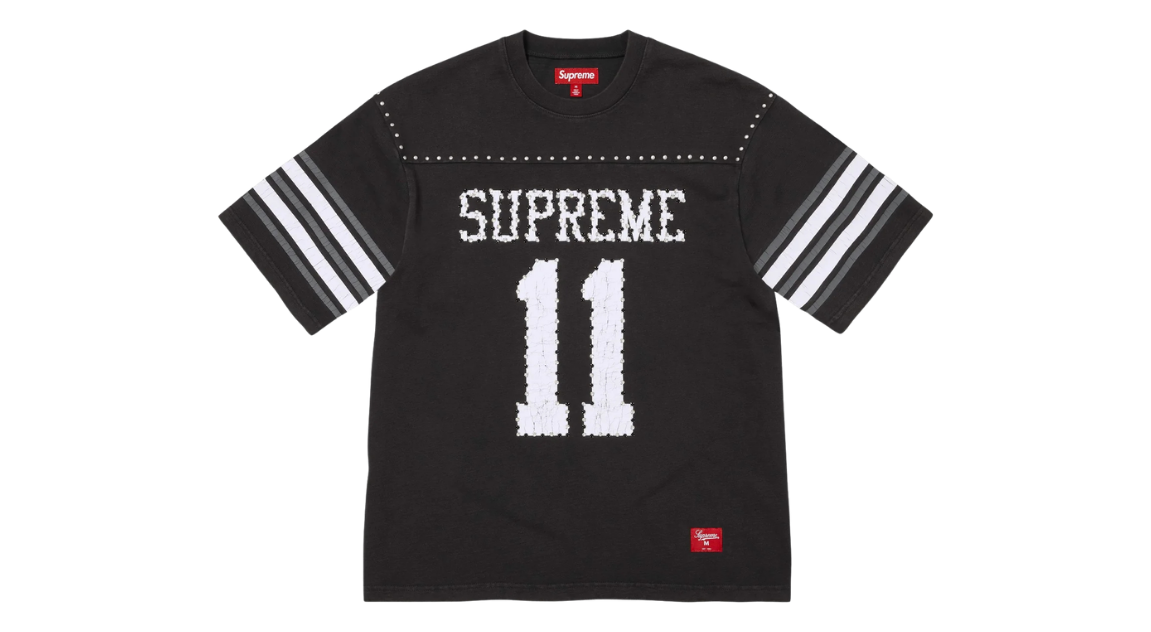 Supreme Studded S/S Football Top Black (SS26) – Takeoff Copenhagen
