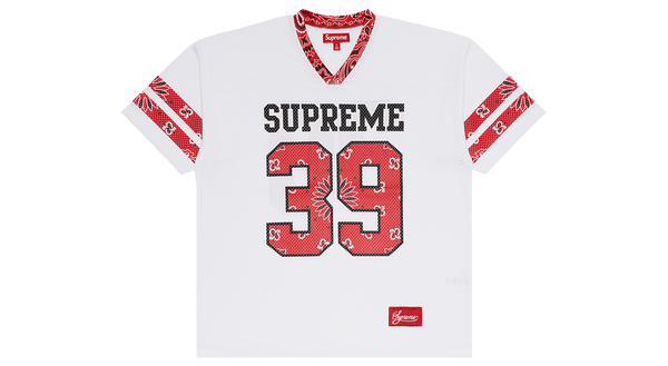 Supreme Bandana Football Jersey White – Takeoff Copenhagen