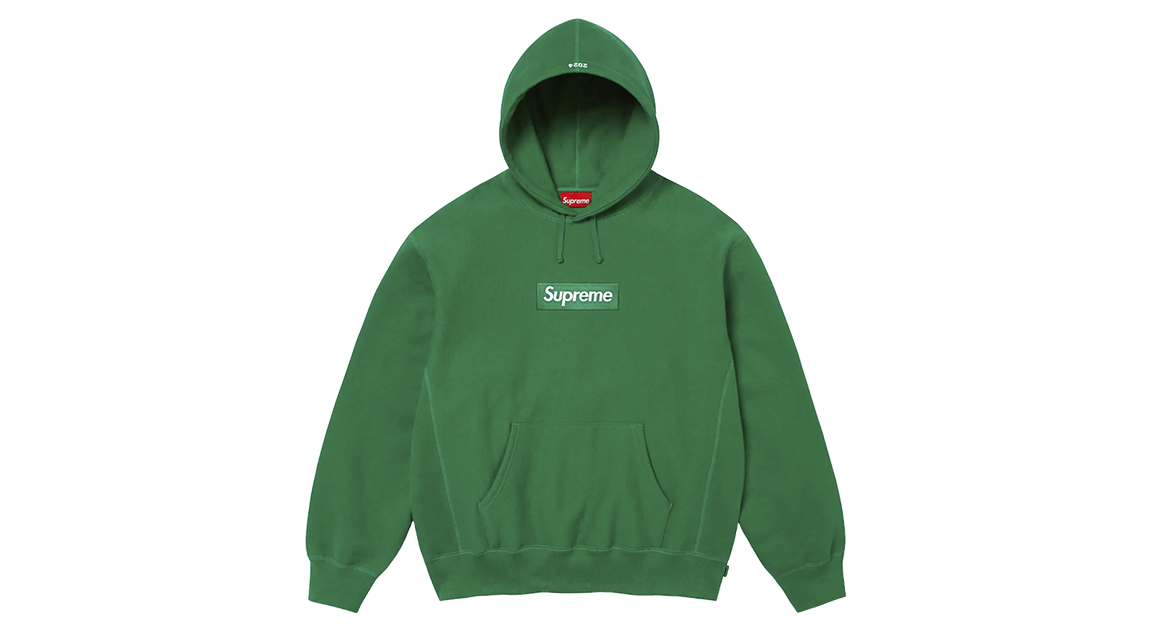Supreme Box Logo Hoodie Green FW24