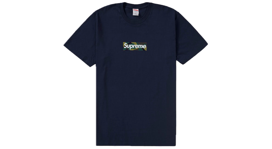 Supreme grey box logo top tee
