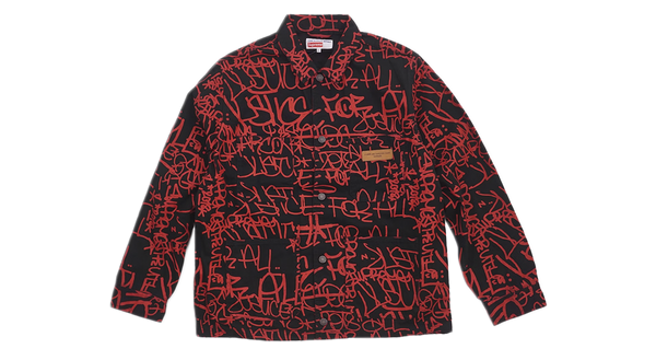 Supreme x Comme des Garcons SHIRT Printed Canvas Chore Coat