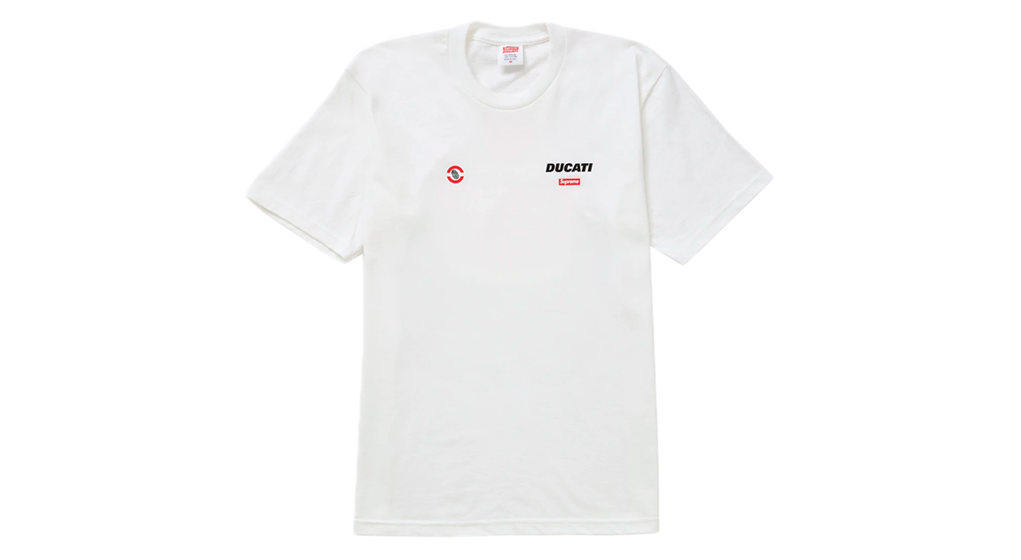 トップス Supreme 24SS Ducati Logos Tee White M Supreme Ducati Logos Tee (SS24) - $48