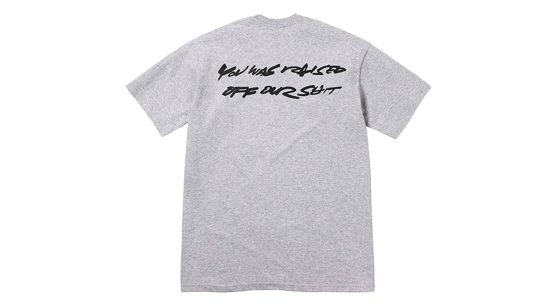 Supreme Futura Box Logo Tee Heather Grey Takeoff Copenhagen