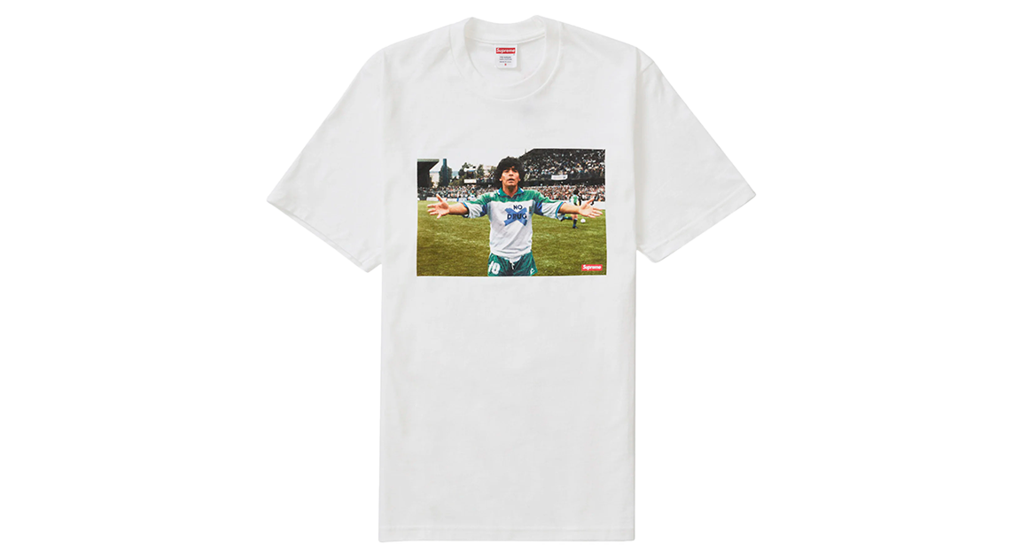 Supreme Maradona Tee White