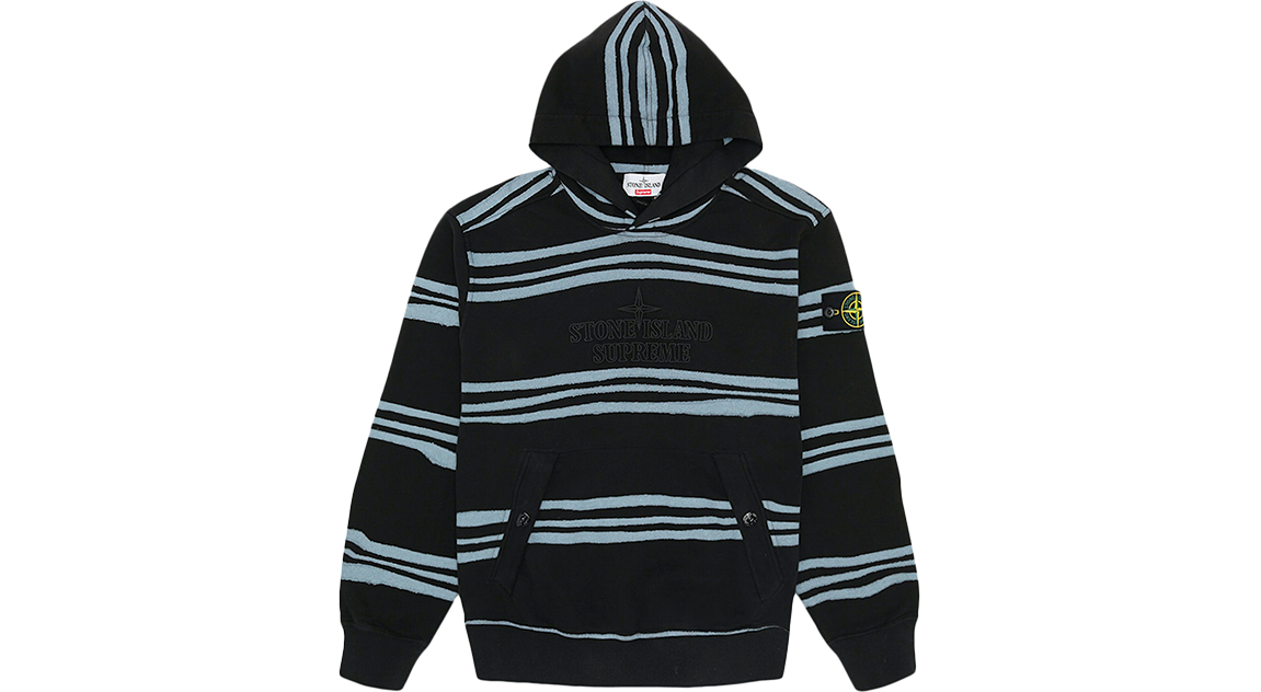 Supreme x stone island hooded sweatshirt online