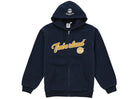Supreme Timberland Thermal Lined Zip Up Hooded Sweatshirt Navy (FW26)