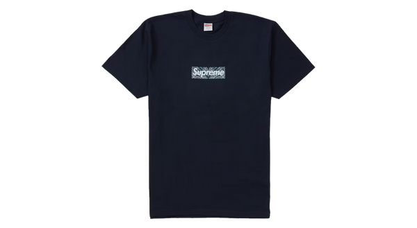 Supreme Bandana Box Logo Tee Navy (P) – Takeoff Copenhagen