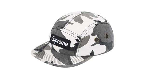 【Supreme】Military Camp Cap White Camo F Supreme Military Camp Cap Snow Camo (FW25) – Takeoff Copenhagen
