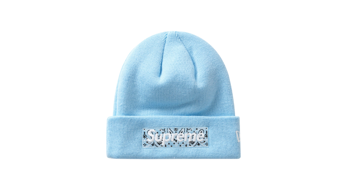 Supreme New Era Box Logo Beanie Light Blue (FW19) – Takeoff Copenhagen Supreme New Era Box Logo Beanie Light Blue (FW19) – Takeoff Copenhagen