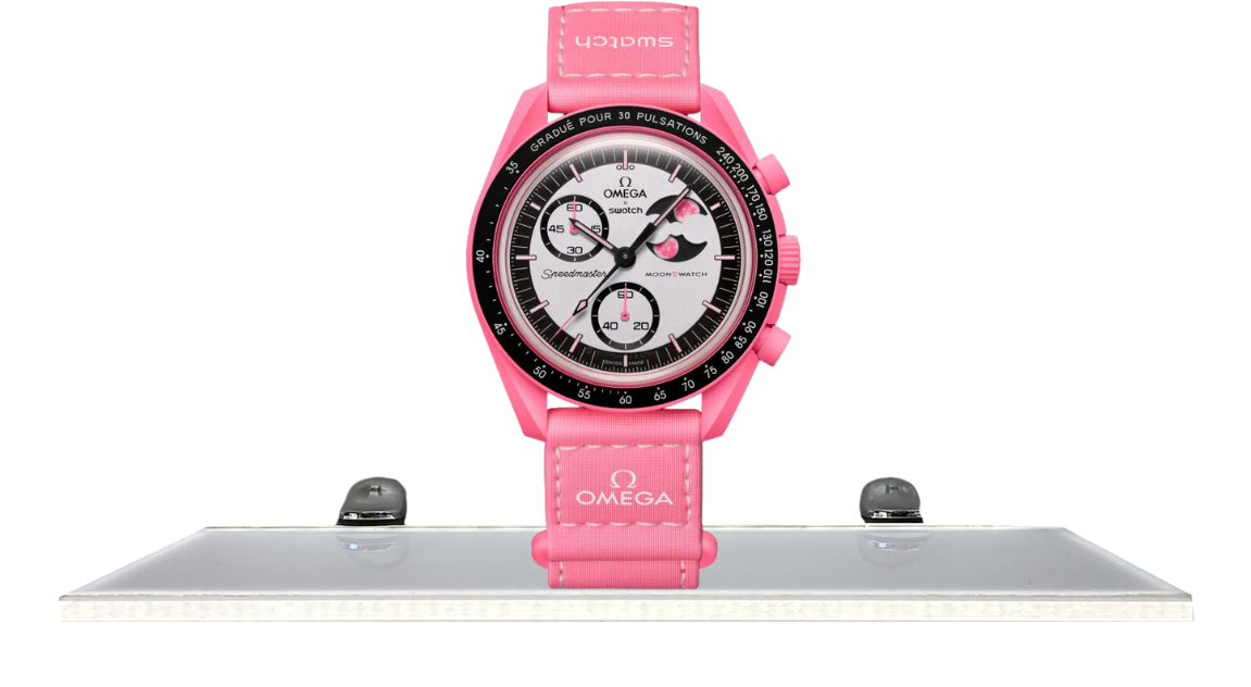 Swatch x Omega Bioceramic Moonswatch Mission To The Pink Moonphase