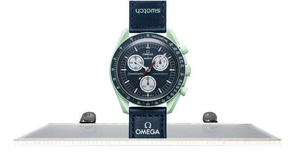 Swatch x Omega Bioceramic Moonswatch Mission on Earth – Takeoff Swatch x Omega Bioceramic Moonswatch Mission on Earth – Takeoff