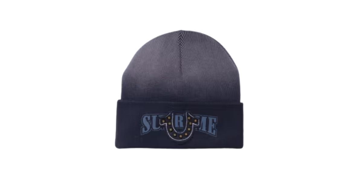 Supreme x True Religion Navy Beanie – Takeoff Copenhagen
