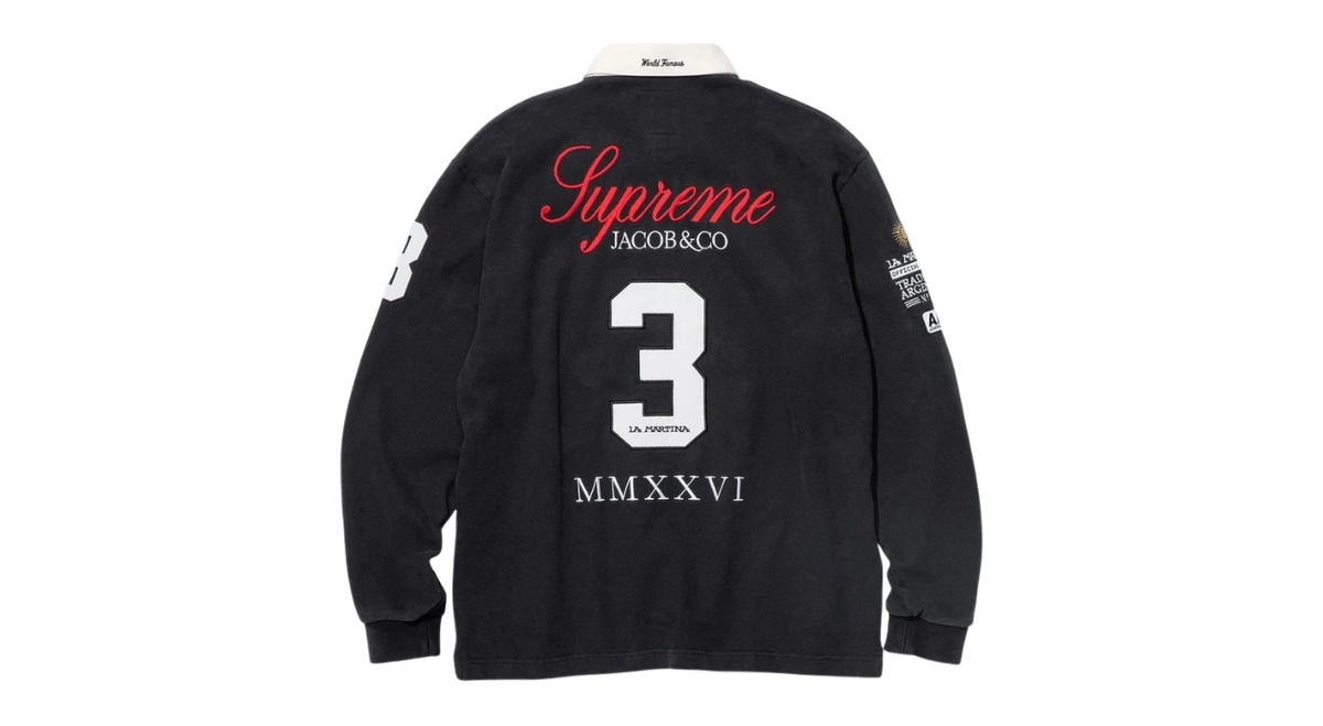 Supreme La Martina Rugby Black – Takeoff Copenhagen
