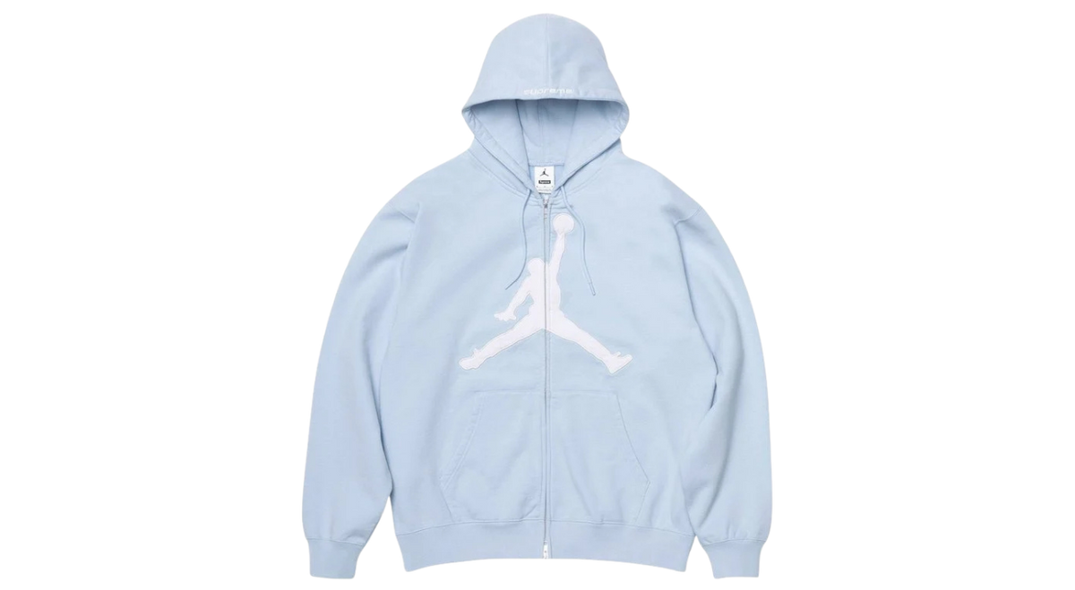 Supreme x Jordan Hooded Sweatshirt Blue – Takeoff Copenhagen