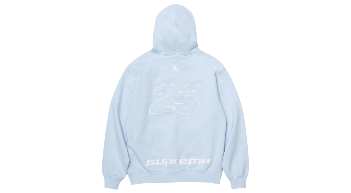 Supreme x Jordan Hooded Sweatshirt Blue – Takeoff Copenhagen