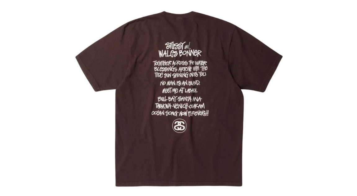 Stüssy Wales Bonner Ocean Song T-Shirt Brown | eBay