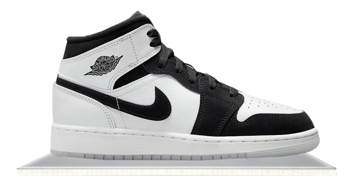 Jordan 1 black white silver online