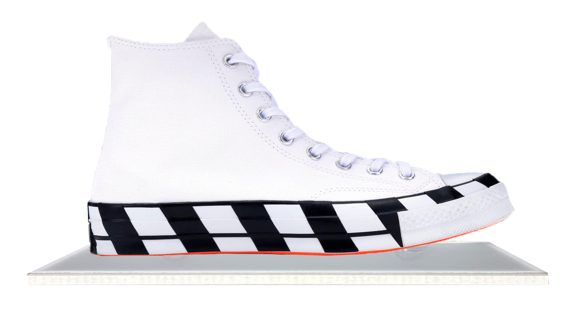 Off white top transparent converse