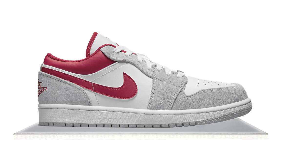 Nike Air Jordan 1 Low Light Smoke Grey Gym Red