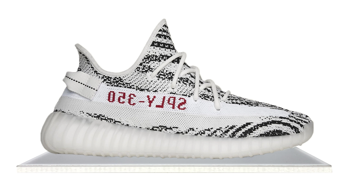 Yeezy top zebra slippers