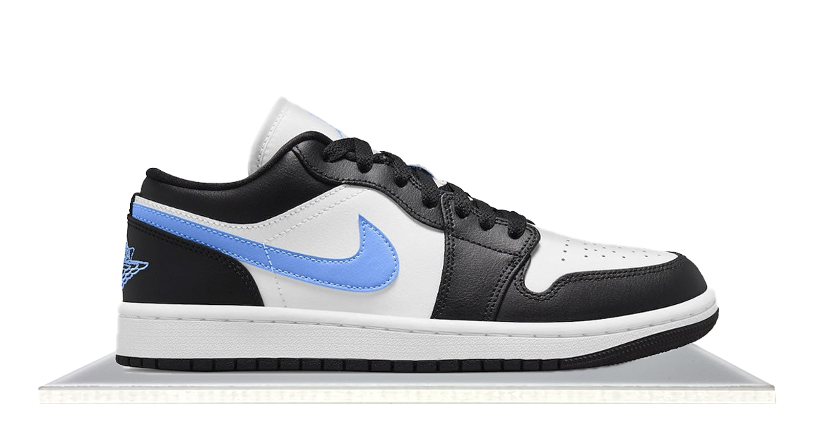 air jordan 1 low black university blue