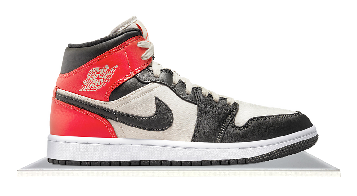 air jordan 1 mid chicago newsprint