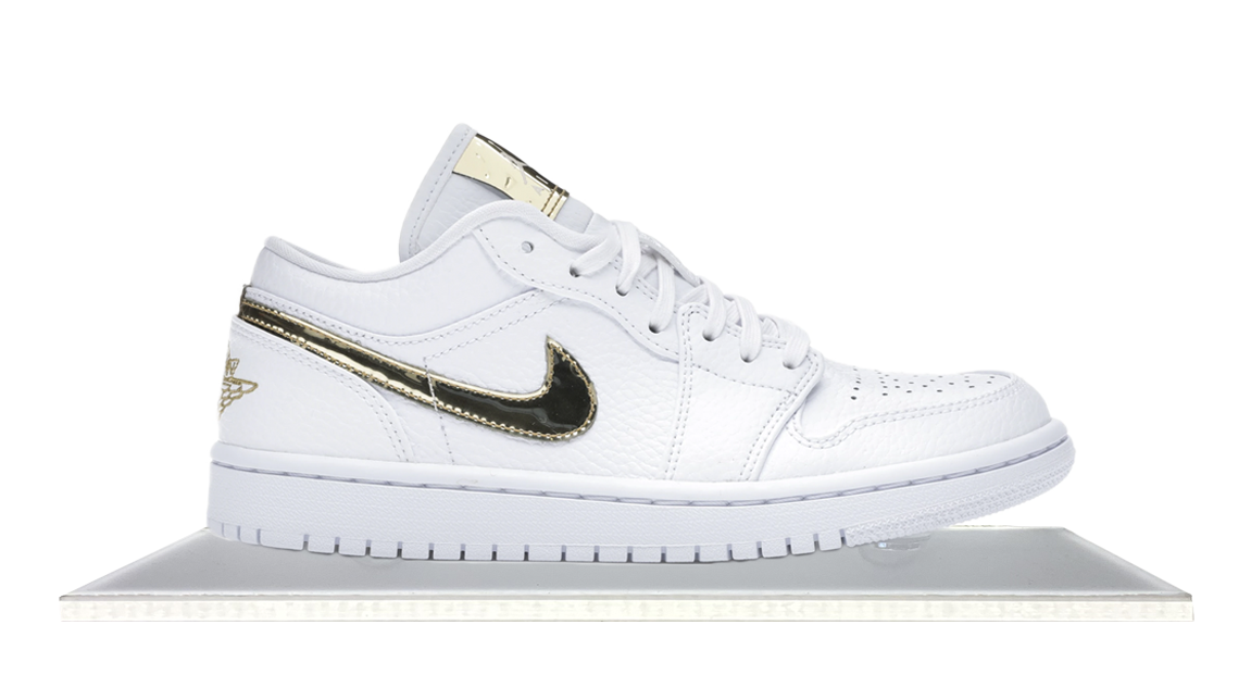 Jordan 1 low metallic sales gold